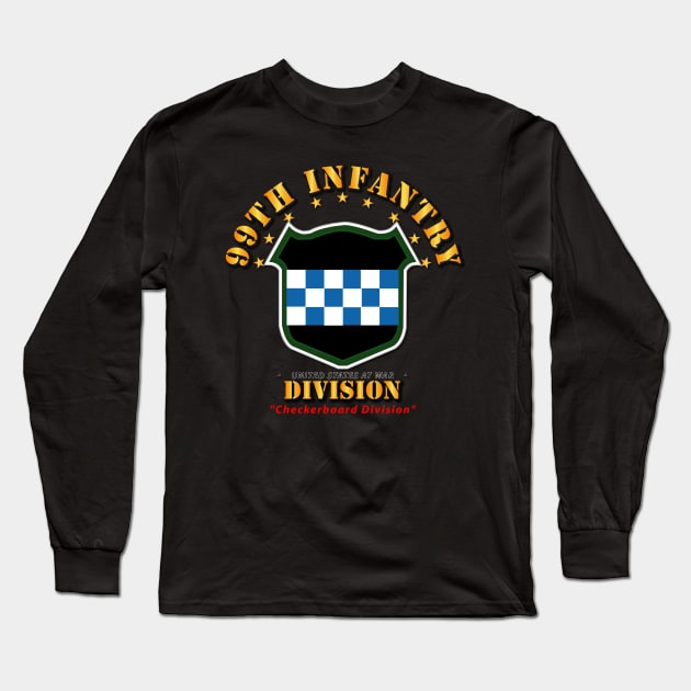 99th Infantry Division - Checkerboard Division Long Sleeve T-Shirt by twix123844